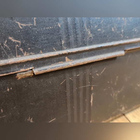 DOME TOP LUNCH BOX - CIRCA 1940 - PATENTS PENDING - THERMOS CLIP - NICE PATINA - Picture 13 of 15